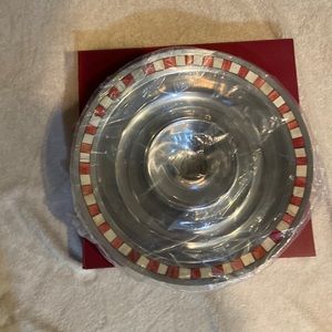 New in box Mikasa Carnival holiday chip and dip.